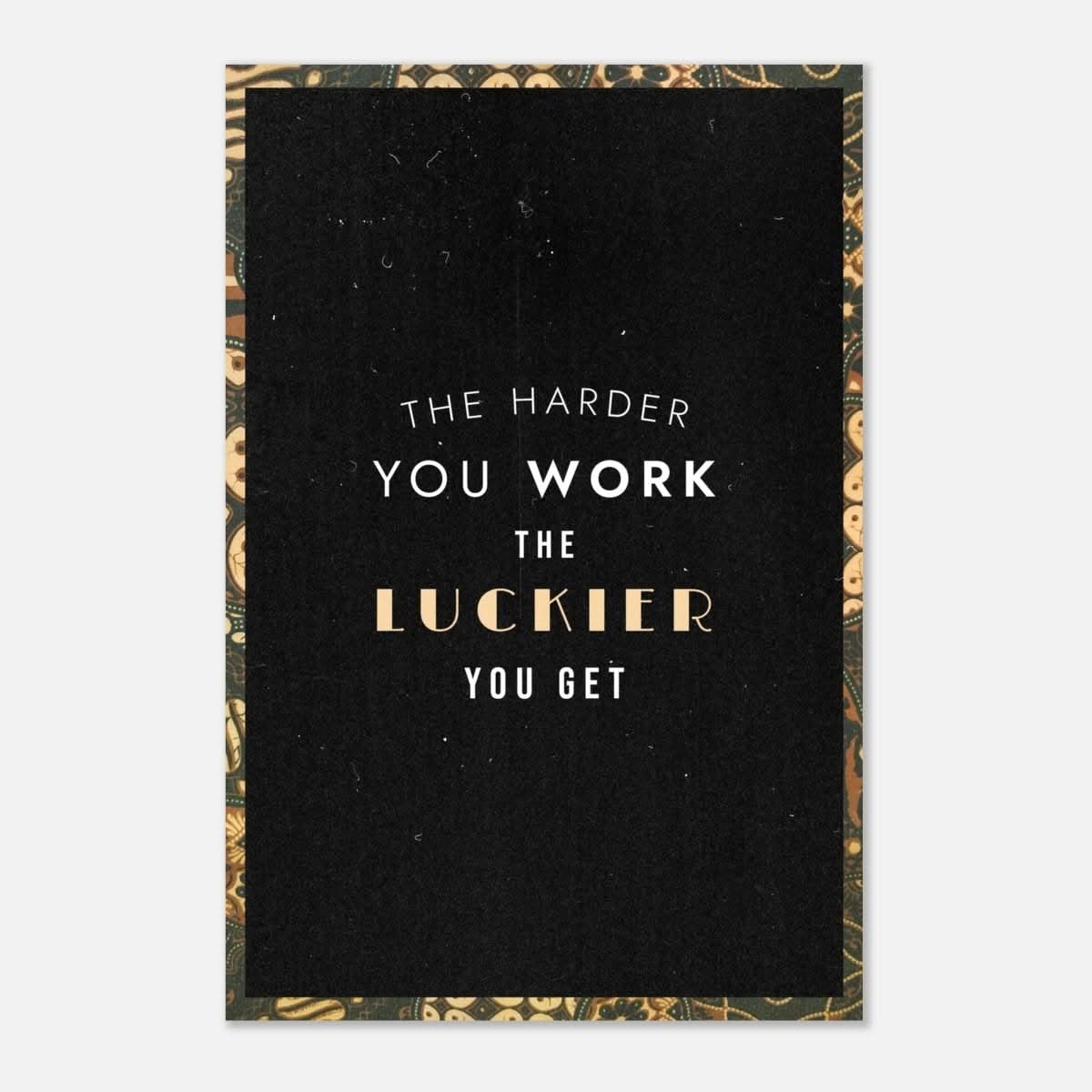 Da Vinci Motivational Wall Art | Luckier - Aluminum Print - 50x75 cm / 20x30″ - 