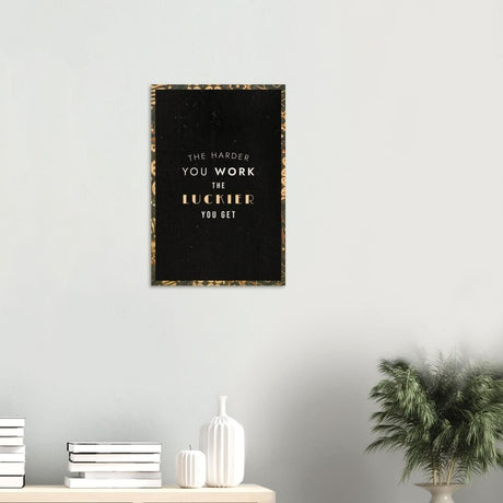 Da Vinci Motivational Wall Art | Luckier - Wood Prints - 40x60 cm / 16x24″ - 20 mm