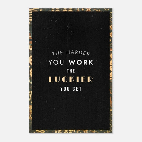 Da Vinci Motivational Wall Art | Luckier - Aluminum Print - 40x60 cm / 16x24″ - 