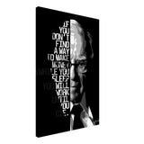 Da Vinci Motivational Wall art | Make Money | Warren Buffett - Canvas - 60x90 cm / 24x36″ - Thick