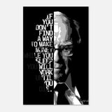 Da Vinci Motivational Wall art | Make Money | Warren Buffett - Aluminum Print - 60x90 cm / 24x36″ - 
