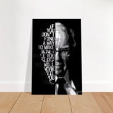 Da Vinci Motivational Wall art | Make Money | Warren Buffett - Brushed Aluminum Print - 40x60 cm / 16x24″ - 