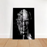 Da Vinci Motivational Wall art | Make Money | Warren Buffett - Brushed Aluminum Print - 70x100 cm / 28x40″ - 