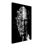 Da Vinci Motivational Wall art | Make Money | Warren Buffett - Canvas - 50x75 cm / 20x30″ - Thick