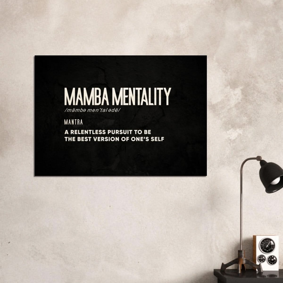 Da Vinci Motivational Wall Art | Mamba Mentality - Wood Prints - 70x100 cm / 28x40″ - 20 mm