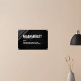 Da Vinci Motivational Wall Art | Mamba Mentality - Acrylic Print - 40x60 cm / 16x24″ - 