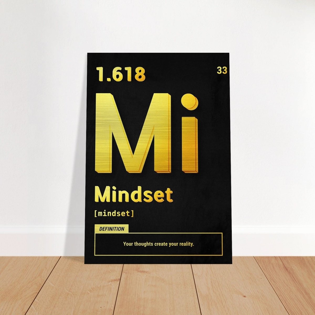 Da Vinci Motivational Wall Art | Mindset - Brushed Aluminum Print - 70x100 cm / 28x40″ - 