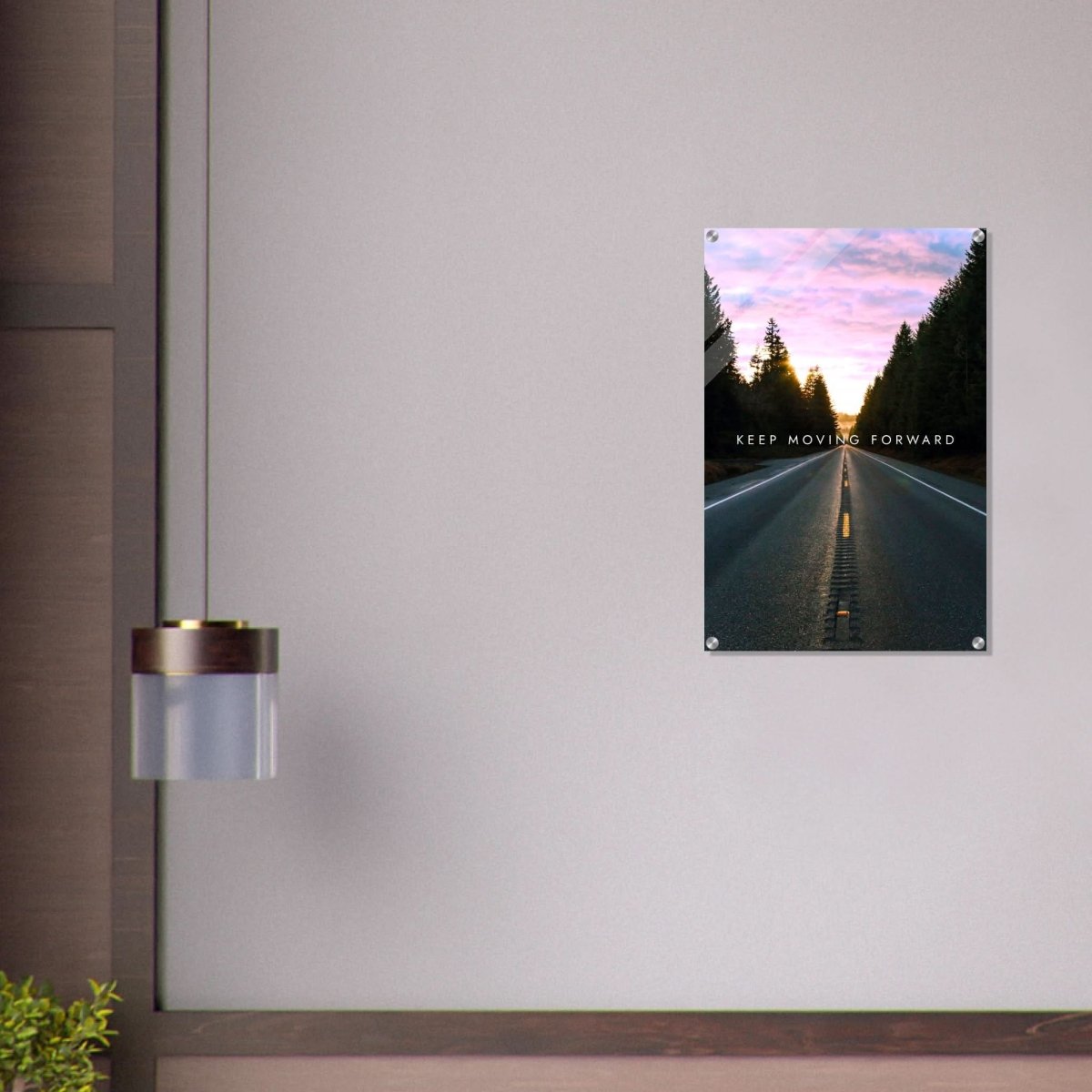 Da Vinci Motivational Wall Art | Move Forward - Acrylic Print - 50x75 cm / 20x30″ - 