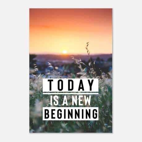 Da Vinci Motivational Wall Art | New Beginning - Aluminum Print - 40x60 cm / 16x24″ - 