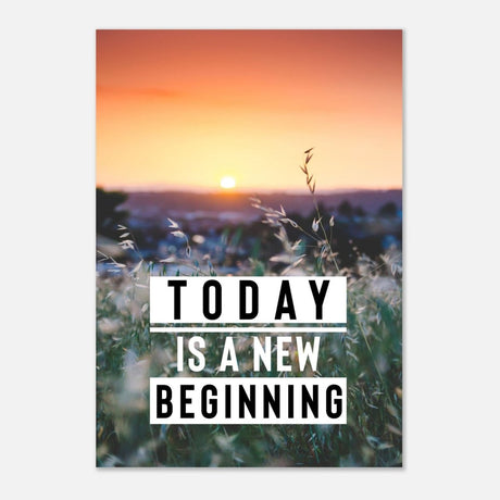 Da Vinci Motivational Wall Art | New Beginning - Aluminum Print - 70x100 cm / 28x40″ - 