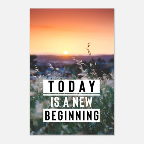 Da Vinci Motivational Wall Art | New Beginning - Aluminum Print - 60x90 cm / 24x36″ - 