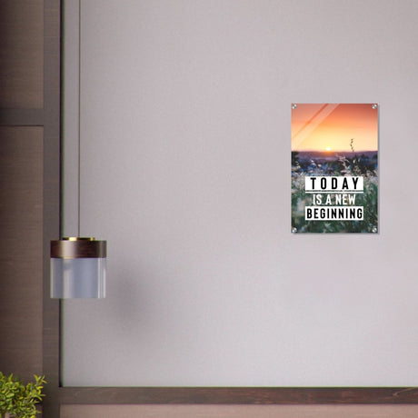 Da Vinci Motivational Wall Art | New Beginning - Acrylic Print - 40x60 cm / 16x24″ - 