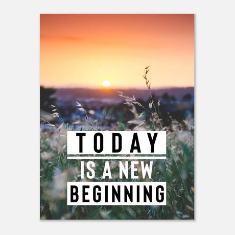 Da Vinci Motivational Wall Art | New Beginning - Aluminum Print - 30x40 cm / 12x16″ - 
