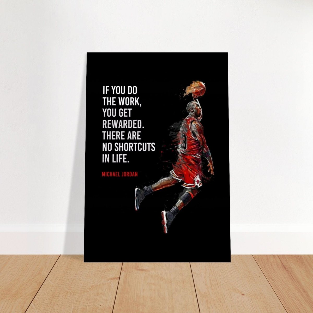 Da Vinci Motivational Wall Art | No Shortcuts - Brushed Aluminum Print - 70x100 cm / 28x40″ - 