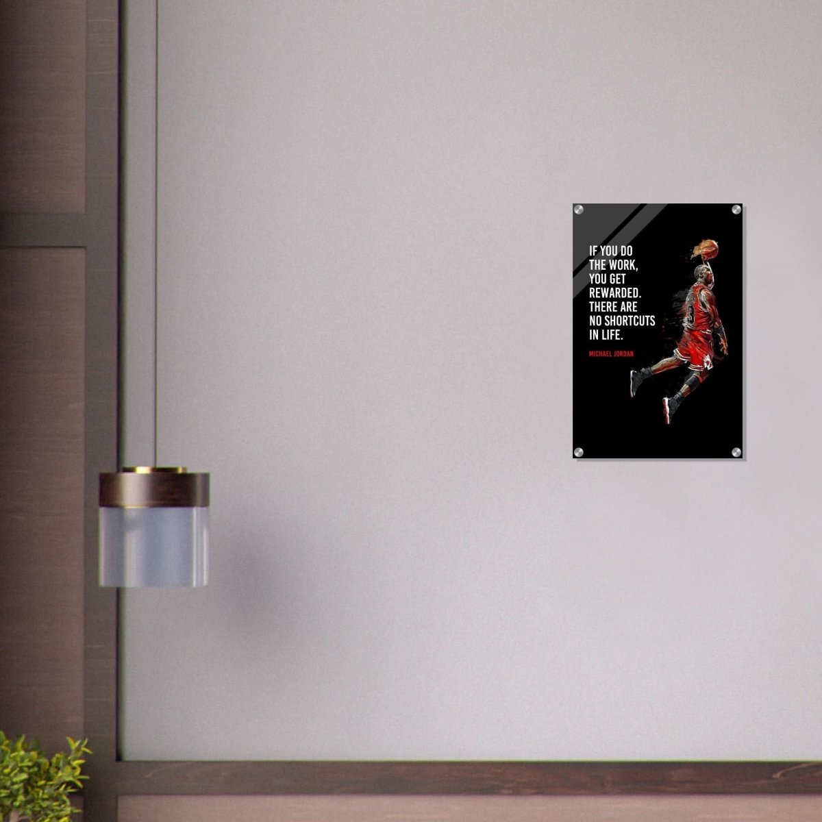 Da Vinci Motivational Wall Art | No Shortcuts - Acrylic Print - 40x60 cm / 16x24″ - 