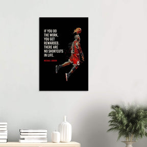 Da Vinci Motivational Wall Art | No Shortcuts - Wood Prints - 50x75 cm / 20x30″ - 10 mm