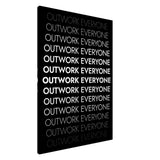 Da Vinci Motivational Wall art | Outwork Everyone - Canvas - 70x100 cm / 28x40″ - Slim