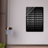 Da Vinci Motivational Wall art | Outwork Everyone - Acrylic Print - 70x100 cm / 28x40″ - 