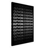 Da Vinci Motivational Wall art | Outwork Everyone - Canvas - 70x100 cm / 28x40″ - Thick