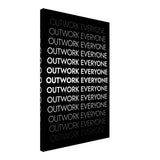 Da Vinci Motivational Wall art | Outwork Everyone - Canvas - 50x75 cm / 20x30″ - Thick