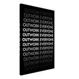 Da Vinci Motivational Wall art | Outwork Everyone - Canvas - 60x90 cm / 24x36″ - Thick