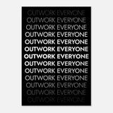 Da Vinci Motivational Wall art | Outwork Everyone - Aluminum Print - 70x100 cm / 28x40″ - 