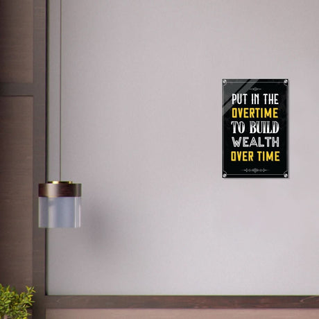 Da Vinci Motivational Wall art | Overtime - Acrylic Print - 40x60 cm / 16x24″ - 