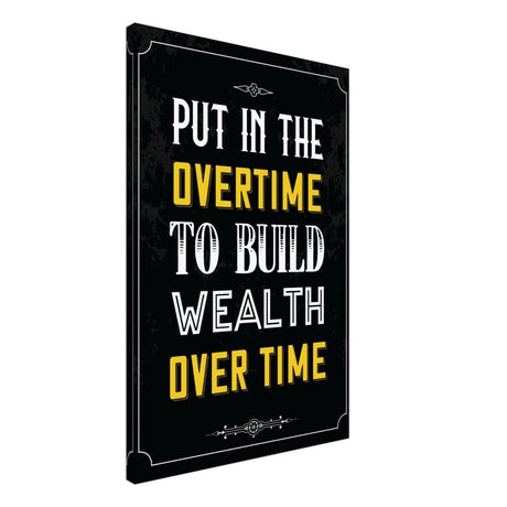 Da Vinci Motivational Wall art | Overtime - Canvas - 50x75 cm / 20x30″ - Slim