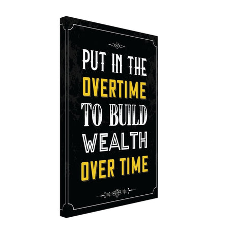 Da Vinci Motivational Wall art | Overtime - Canvas - 30x45 cm / 12x18″ - Slim