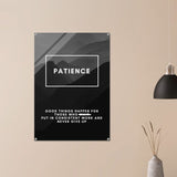 Da Vinci Motivational Wall Art | Patience - Acrylic Print - 70x100 cm / 28x40″ - 