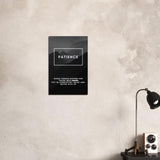 Da Vinci Motivational Wall Art | Patience - Brushed Aluminum Print - 40x60 cm / 16x24″ - 