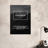 Da Vinci Motivational Wall Art | Patience - Brushed Aluminum Print - 70x100 cm / 28x40″ - 