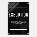 Da Vinci Motivational Wall art Print | Execution - Acrylic Print - 30x45 cm / 12x18″ - 