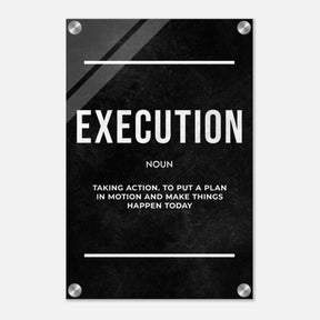 Da Vinci Motivational Wall art Print | Execution - Acrylic Print - 30x45 cm / 12x18″ - 