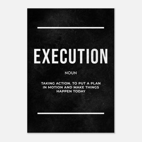 Da Vinci Motivational Wall art Print | Execution - Acrylic Print - 30x45 cm / 12x18″ - 