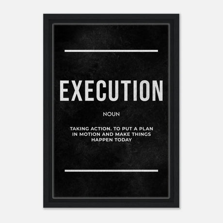 Da Vinci Motivational Wall art Print | Execution - Acrylic Print - 30x45 cm / 12x18″ - 