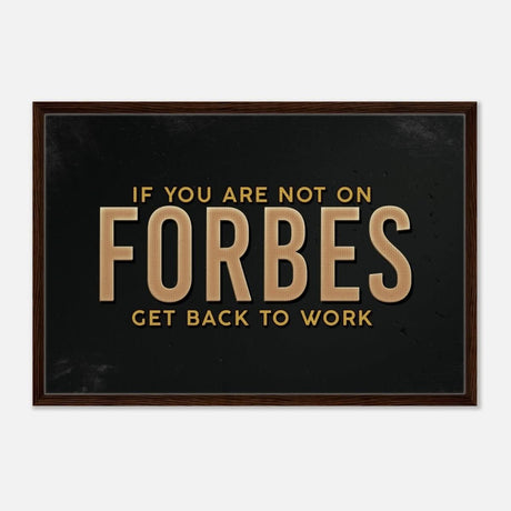 Da Vinci Motivational Wall art Print | Forbes - Framed Canvas - 60x90 cm / 24x36″ - Dark wood frame