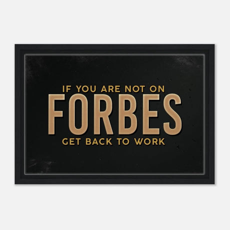 Da Vinci Motivational Wall art Print | Forbes - Framed Canvas - 30x45 cm / 12x18″ - Black frame