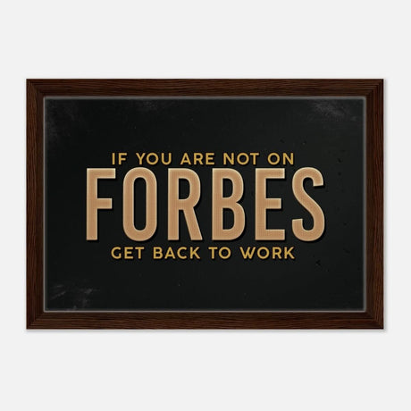 Da Vinci Motivational Wall art Print | Forbes - Framed Canvas - 30x45 cm / 12x18″ - Dark wood frame