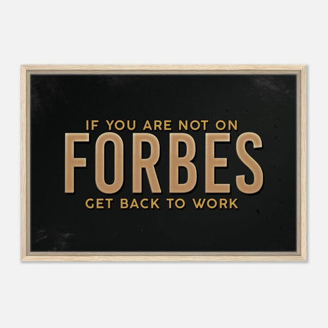 Da Vinci Motivational Wall art Print | Forbes - Framed Canvas - 50x75 cm / 20x30″ - Wood frame