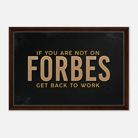 Da Vinci Motivational Wall art Print | Forbes - Framed Canvas - 40x60 cm / 16x24″ - Dark wood frame