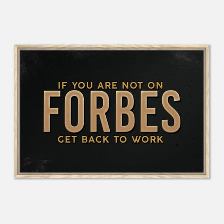 Da Vinci Motivational Wall art Print | Forbes - Framed Canvas - 60x90 cm / 24x36″ - Wood frame