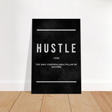 Da Vinci Motivational Wall art Print | Hustle - Acrylic Print - 30x45 cm / 12x18″ - 