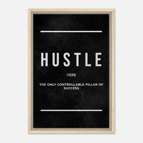 Da Vinci Motivational Wall art Print | Hustle - Acrylic Print - 30x45 cm / 12x18″ - 