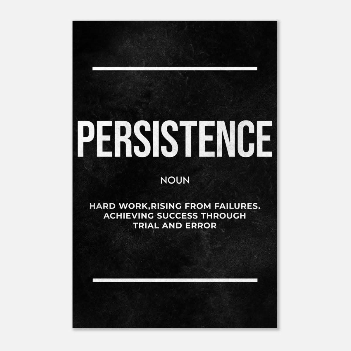 Da Vinci Motivational Wall art Print | Persistence - Acrylic Print - 30x45 cm / 12x18″ - 