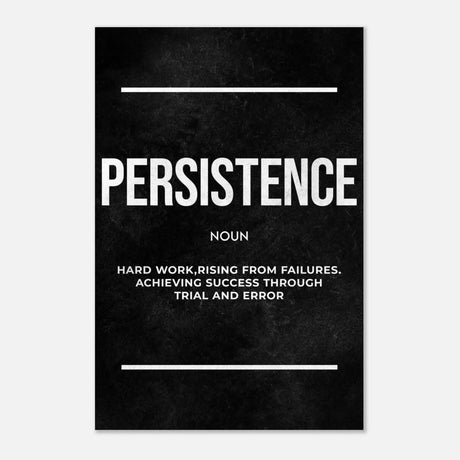Da Vinci Motivational Wall art Print | Persistence - Acrylic Print - 30x45 cm / 12x18″ - 
