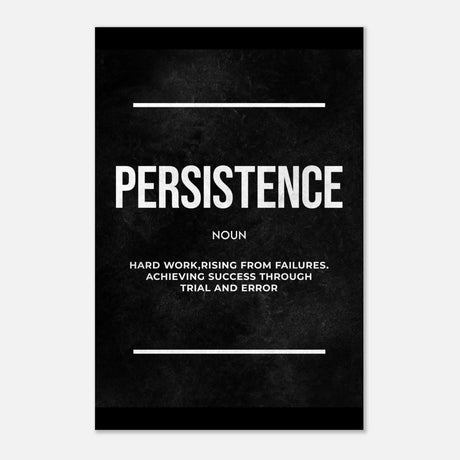Da Vinci Motivational Wall art Print | Persistence - Aluminum Print - 30x45 cm / 12x18″ - 
