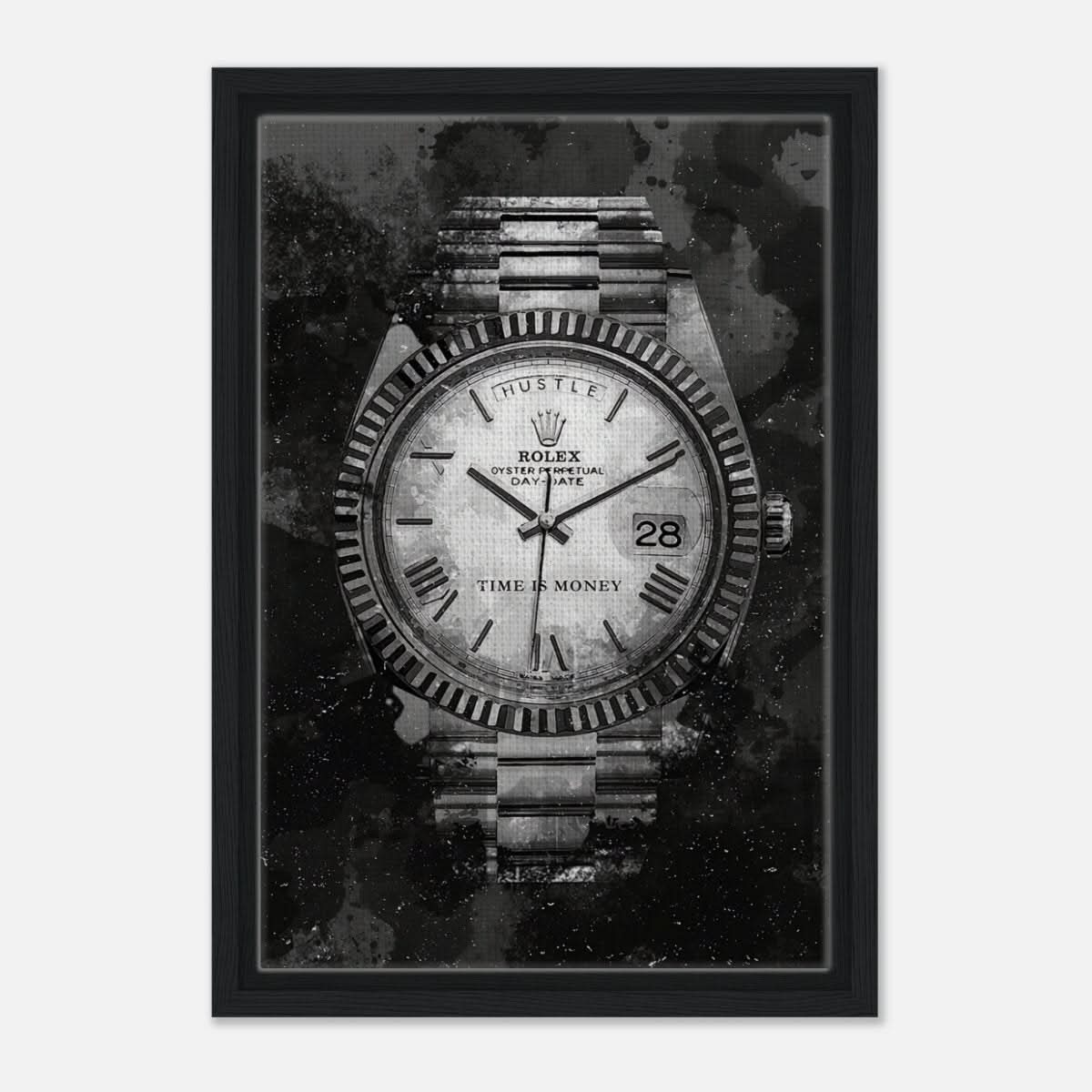 Da Vinci Motivational Wall art print | Rolex | Time is money - Acrylic Print - 30x45 cm / 12x18″ - 