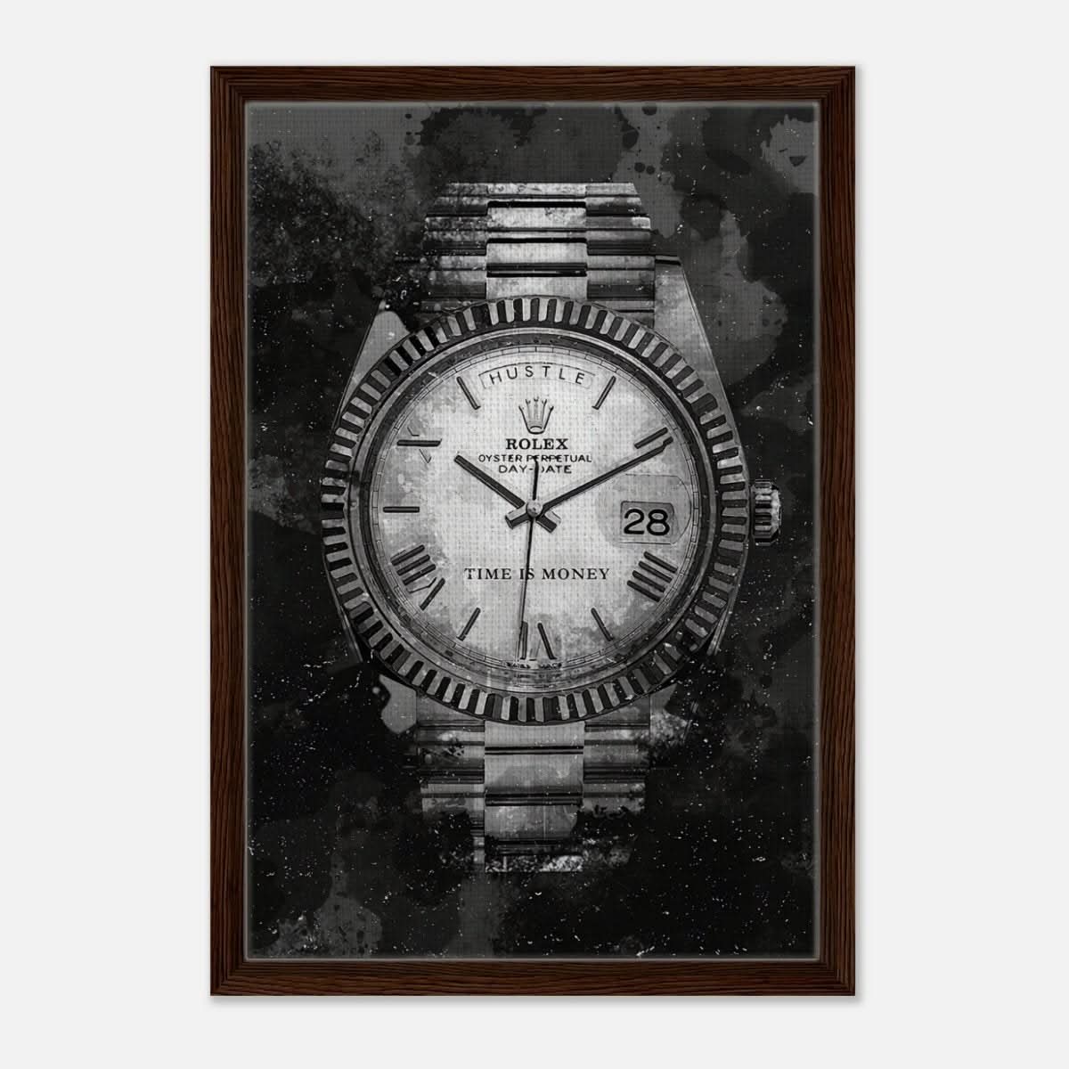 Da Vinci Motivational Wall art print | Rolex | Time is money - Acrylic Print - 30x45 cm / 12x18″ - 