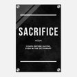 Da Vinci Motivational Wall art Print | Sacrifice - Acrylic Print - 30x45 cm / 12x18″ - 
